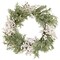 Northlight White Berry and Frosted Pine Christmas Wreath, 28-Inch, Unlit